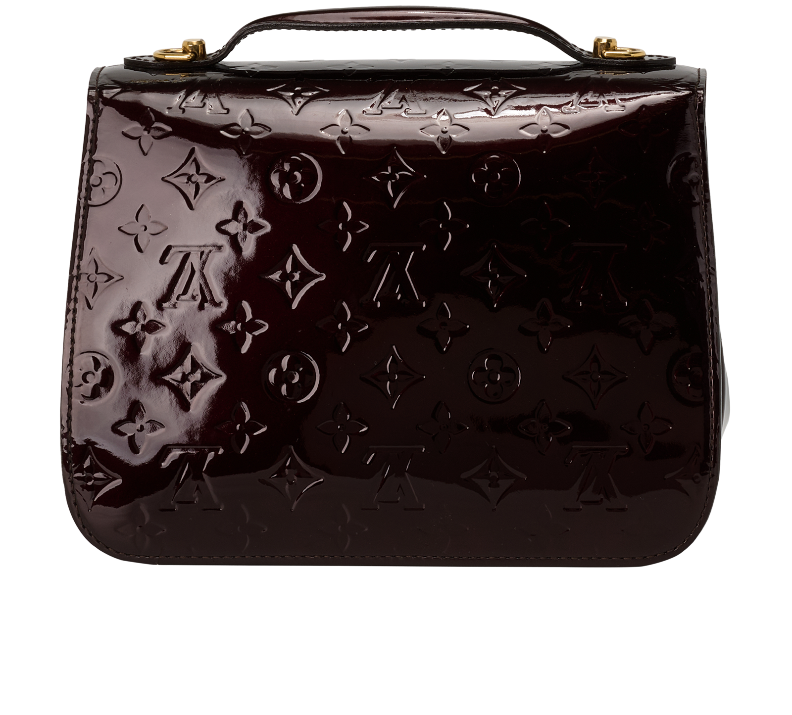 Mirada, &pound;1,100, Handbags, Burgundy, Patent Leather, Back view